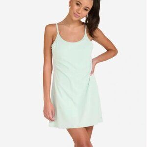 Bad Birdie Mint Green Tennis Dress Sz M Spaghetti Adjustable Strap Shorts Under
